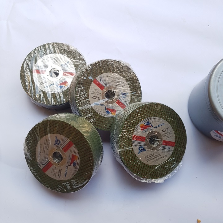 Đá cắt sắt, Đá cắt Inox Cá Heo 100mm Usaton màu xanh 50 viên