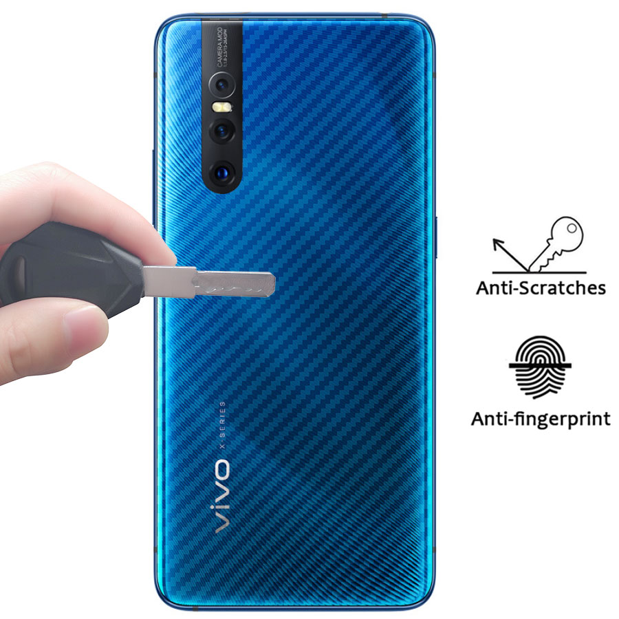 Miếng dán mặt lưng cacbon chống vân tay VIVO S1 Pro V11 V11i V20 V21 V23E Y01 Y1S Y21 Y21S Y33S Y53S Y51 Y15S Y15A Y11 Y12 Y15 Y17 Y19 Y91 Y91i Y91C Y93 Y95 Y20 Y20i Y20S Y12S Y12A Y30 Y30i Y50 U10