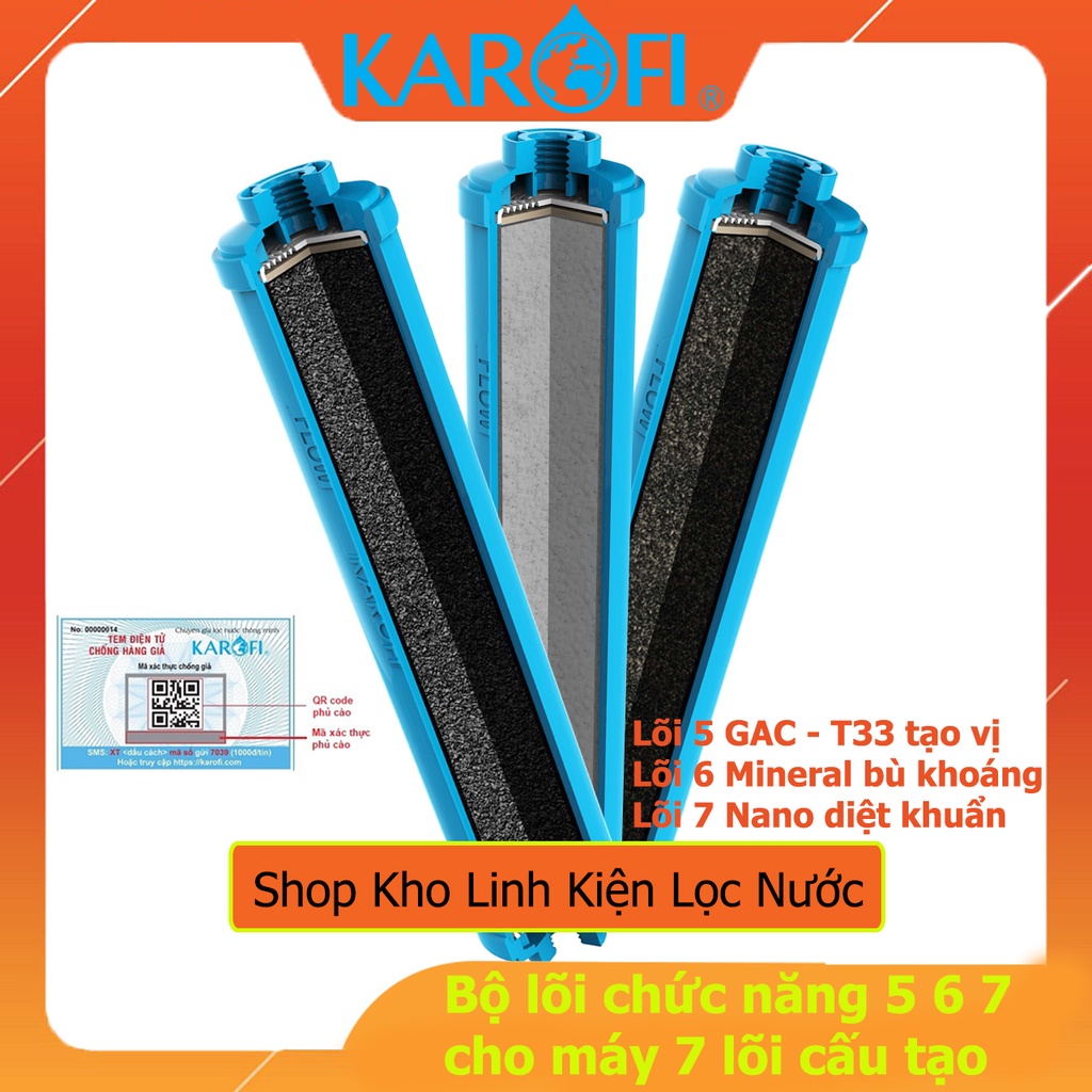 Bộ Lõi Lọc Chức Năng KAROFI 56789 Chính Hãng