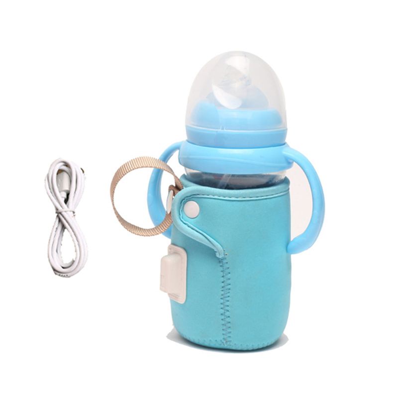 Vỏ bọc hâm nóng bình sữa em bé sạc USB nhỏ gọn tiện lợi khi du lịch