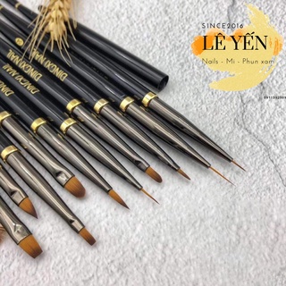 Bộ 15 cọ nail dingxi chính hãng - set 15 cọ vẽ móng dingxi lông chồn cao cấp mềm, mướt