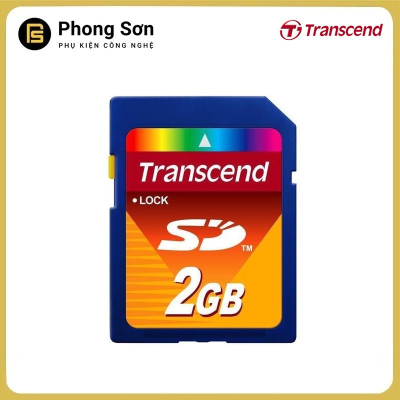 Thẻ nhớ máy ảnh SD 2GB Transcend , Chính hãng , Bảo hành 60 tháng