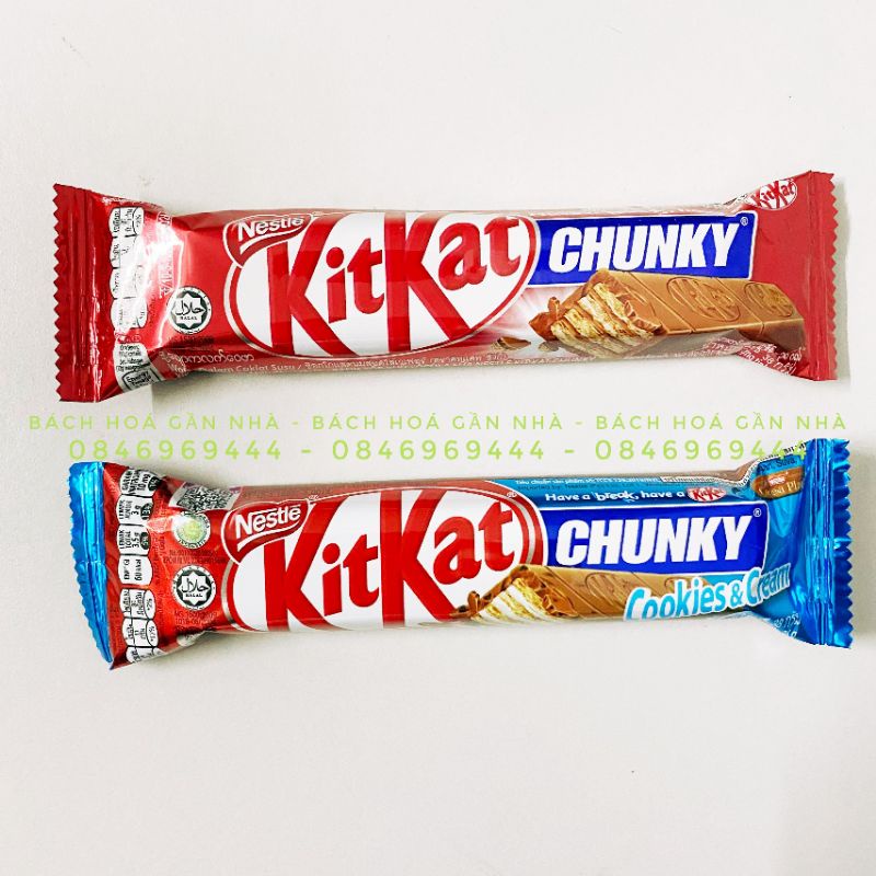 Bánh xốp phủ socola KitKat Chunky gói 38g