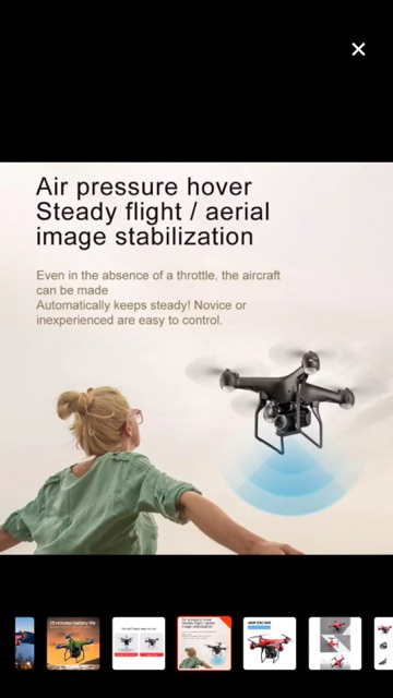 Flycam s32t camera xoay 1080p ,pin 2000mah bay 22p