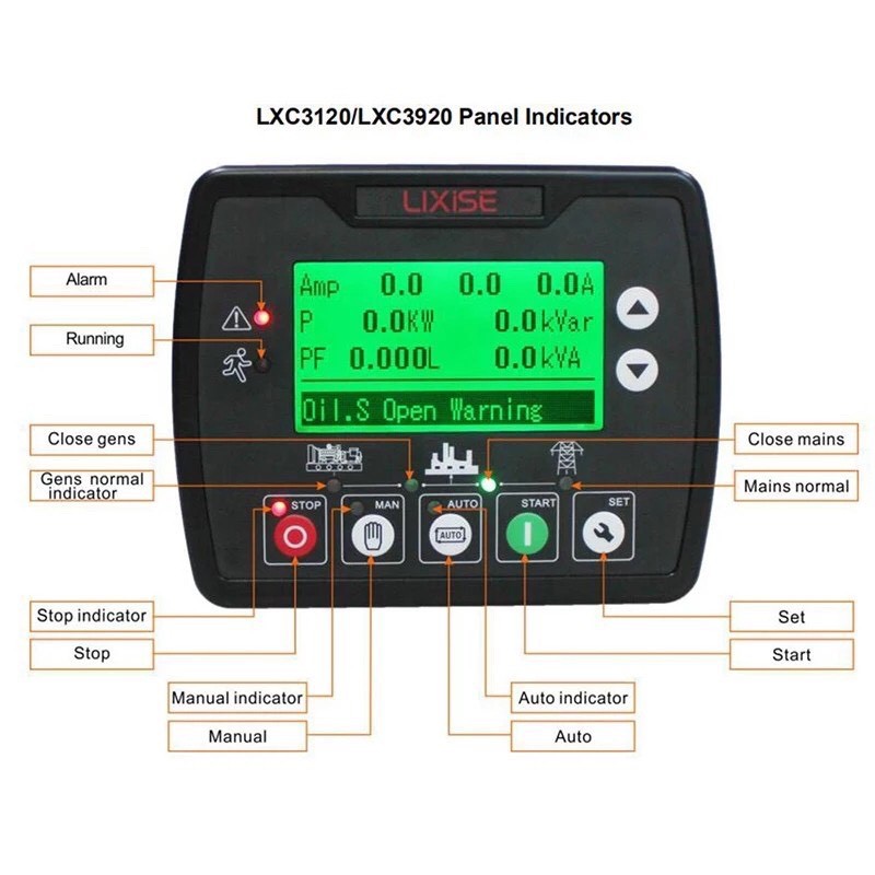 Bộ điều khiển máy phát điện Lixise LXC706 dùng cho máy phát điện
