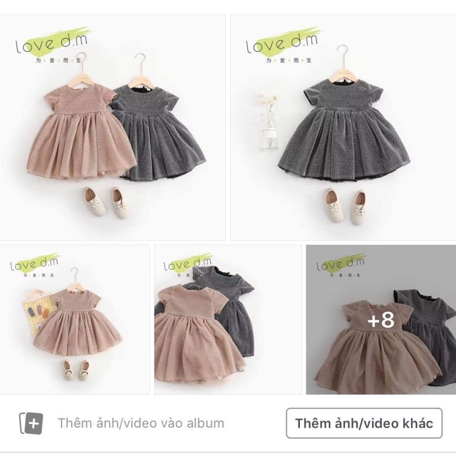 Combo váy cho bé