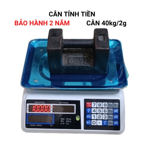 [ Freeship ] cân điện tử tính tiền  ( 40kg/2g ) dùng cho bán hàng hoa quả, thịt cá Lưu được nhiều mức giá khác nhau