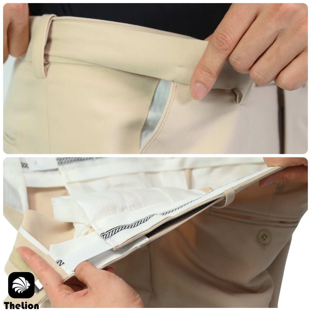 Quần âu nam - quần tây nam cao cấp tăng cạp chun vải dày dặn chống nhăn co giãn thoải mái chuẩn form slimfit | TheLion