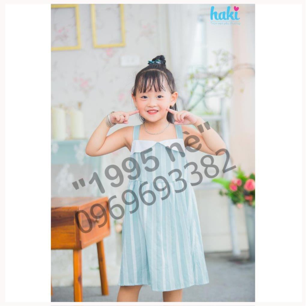 Váy cúp ngực Haki- Kẻ xanh to HK482.3 ( Hàng Việt Nam xuất khẩu)