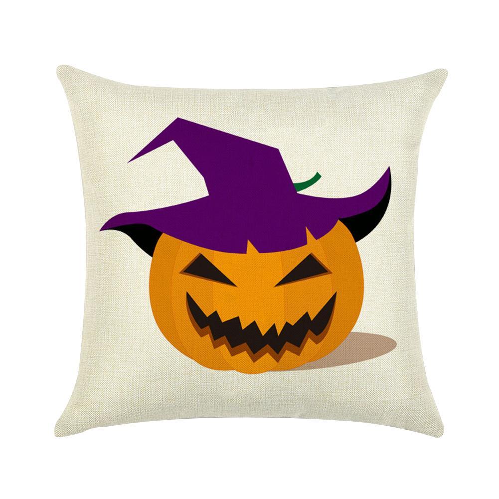 Vỏ Gối 45x45cm Họa Tiết Halloween Trang Trí Nội Thất