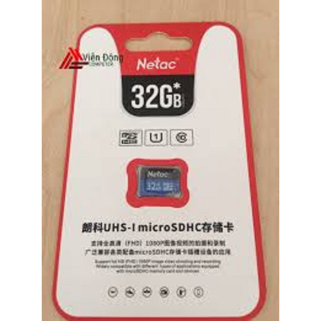 THẺ NHỚ NETAC DUNG LƯỢNG 32GB - BẢO HÀNH 5 NĂM | BigBuy360 - bigbuy360.vn