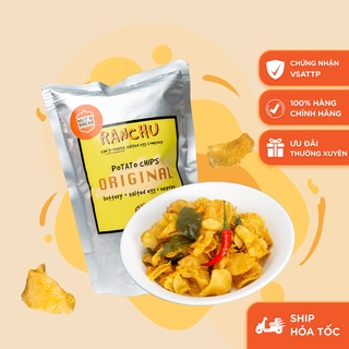 Khoai tây trứng muối giòn tan thơm béo vị trứng muối túi zip 80g - 150g