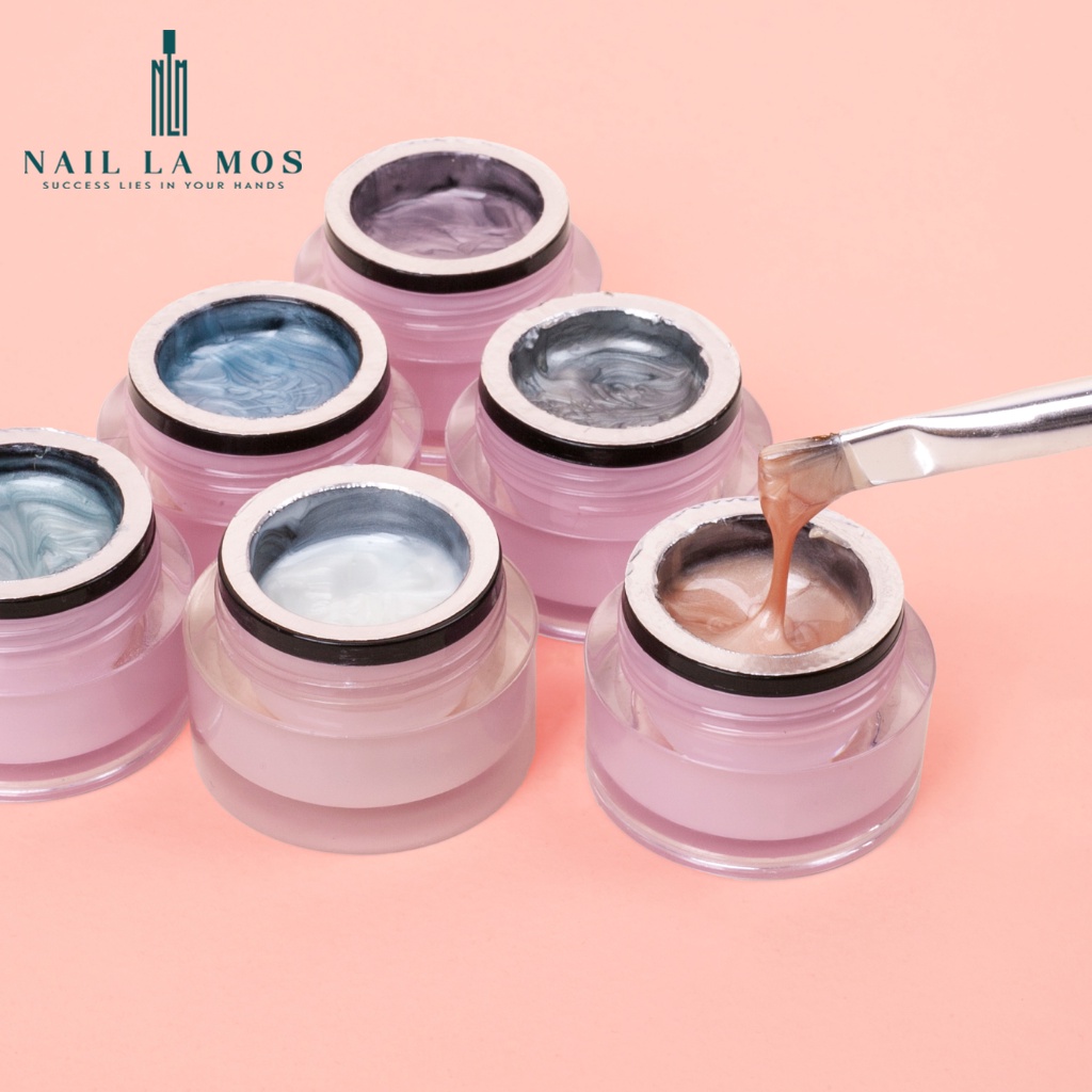 Gel ngọc trai Misscheering chính hãng tạo vân loang tự nhiên, màu sang chảnh (lẻ 1 hũ)