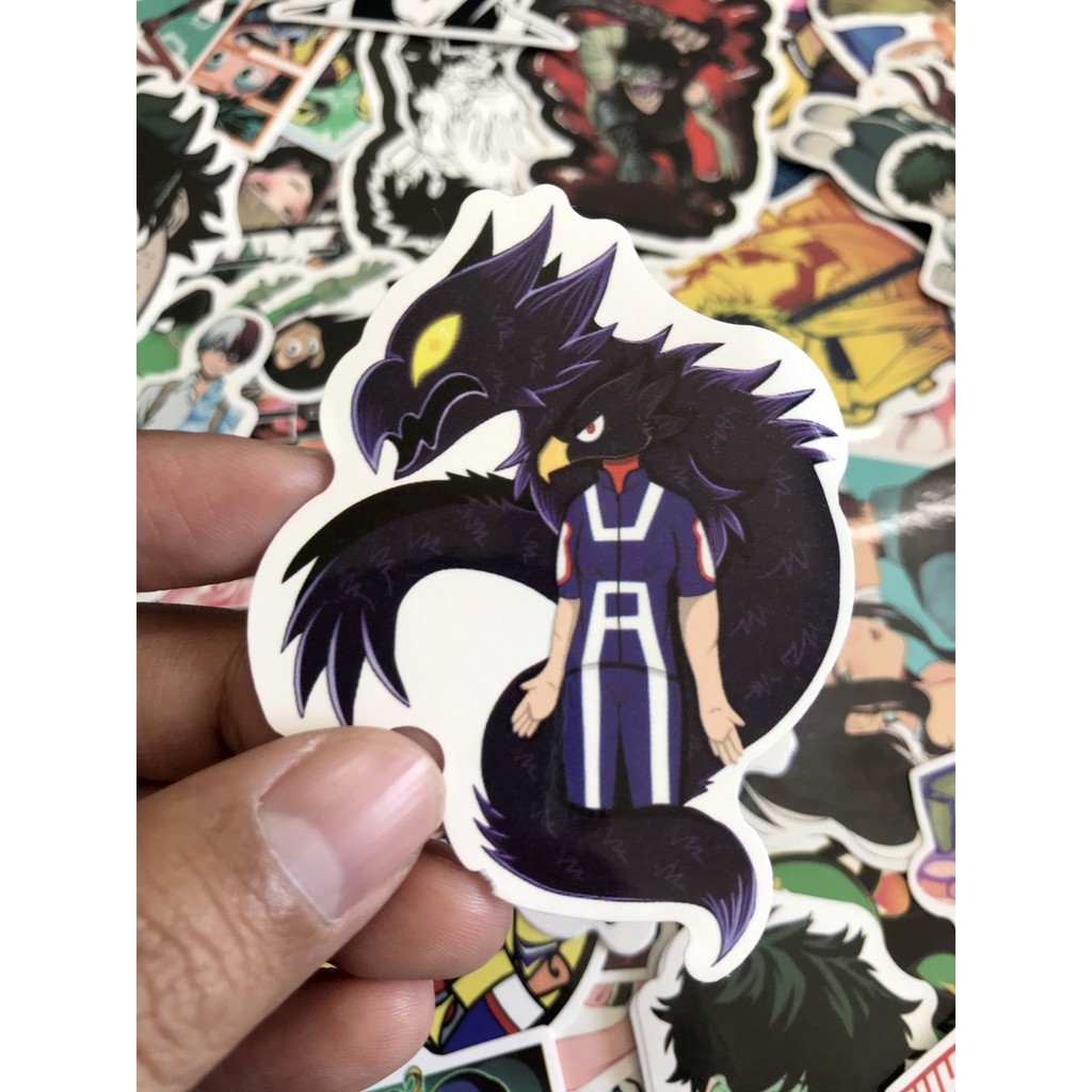 Miếng dán Sticker anime Boku no Hero Academia (My Hero Academia) trọn bộ 50 hình - In rõ ràng sắc nét khó tróc