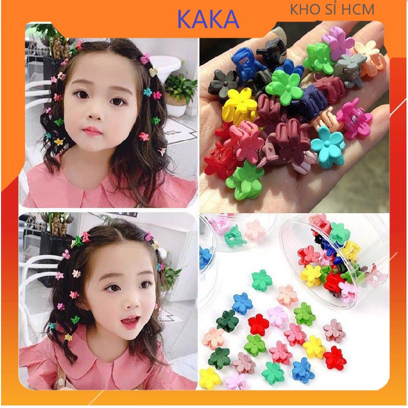Túi 50 Kẹp càng cua mini loại 1 dày sơn bóng Hàn Quốc