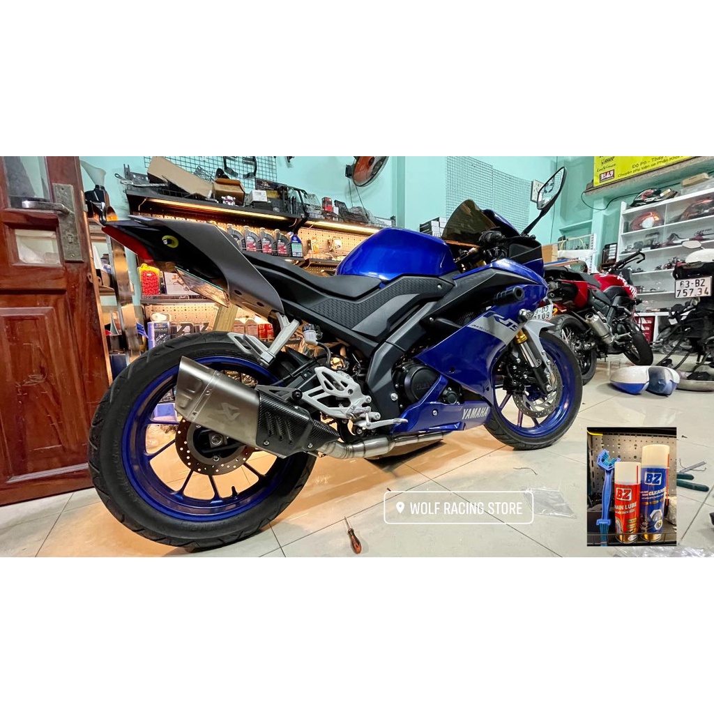 Cổ pô bầu hơi R15 R15V3 , MT15 inox 304