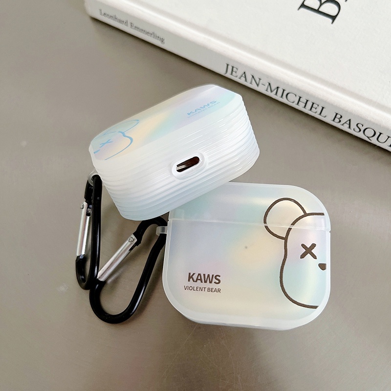 Vỏ Bảo Vệ Hộp Sạc Tai Nghe Bluetooth AirPods 1 / 2 / Pro / 3 Hình Gấu Violent Chất Lượng Cao