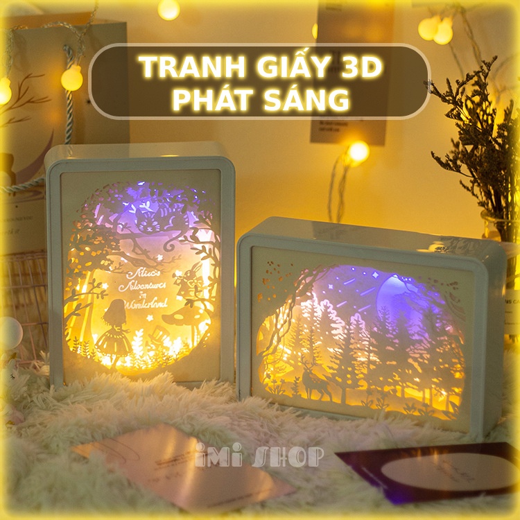 Tranh 3D phát sáng, Tranh decor trang trí hottrend 2022