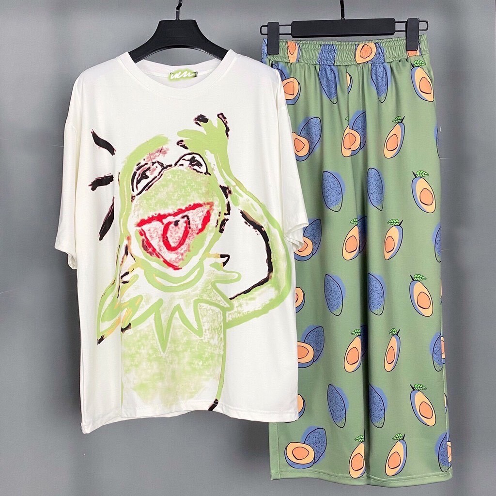 QUẦN JOGGER CARTOON PANT UNISEX, QUẦN HOẠT HÌNH CARTOON DÀI ỐNG RỘNG LƯNG THUN BO LAI | BigBuy360 - bigbuy360.vn