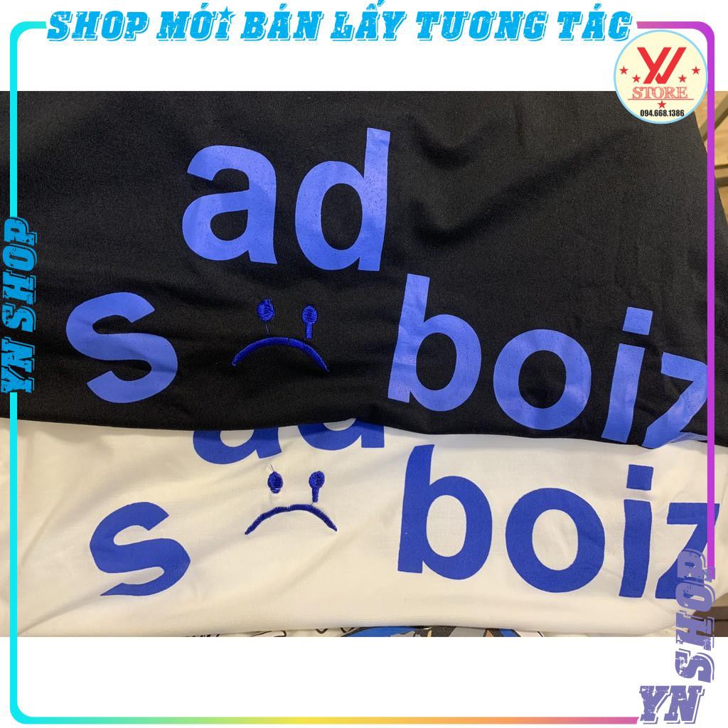 Áo thun tay dài sadboiz SIGNATURE chất cotton,Áo sadboiz  signature long sleeve (LOGO THÊU ) form rộng unisex