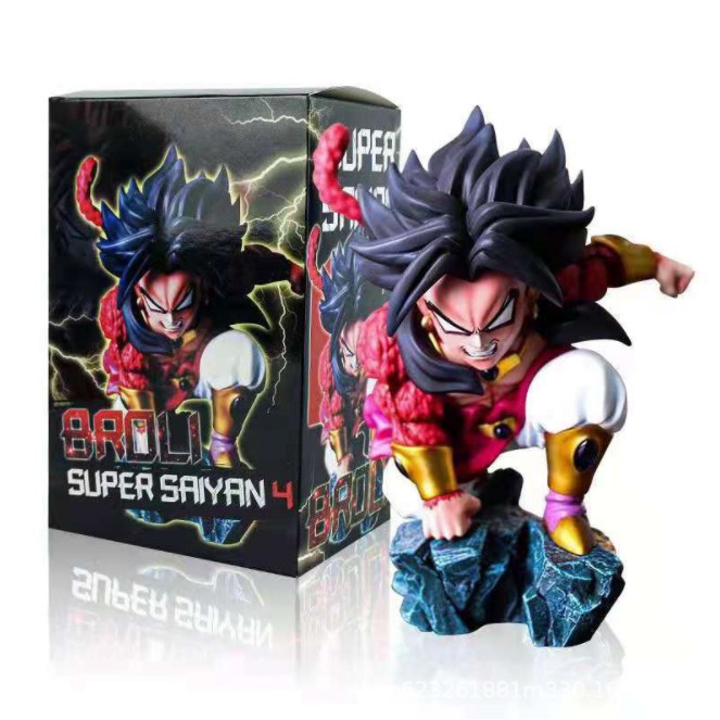 Mô hình Figure Dragon ball 7 viên ngọc rồng Broly super 4 tóc đen 14cm