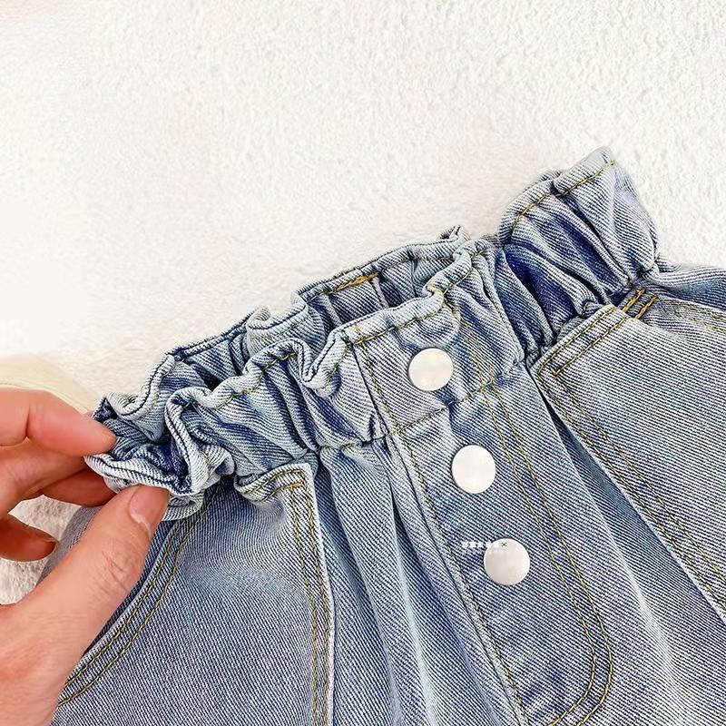 [Babycat] Hàng Có Sẵn Quần Short Denim Phong Cách Hàn Nhật Hàn Quốc Thời Trang Mùa Hè Dễ Phối Đồ Hàng Có Sẵn 2022 Mới Dành Cho Bé Gái