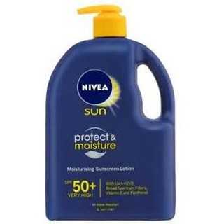 Kem chống nắng toàn thân Nivea Sun SPF 50+ Protect & Moisture Lotion Pump 1L hàng order Úc