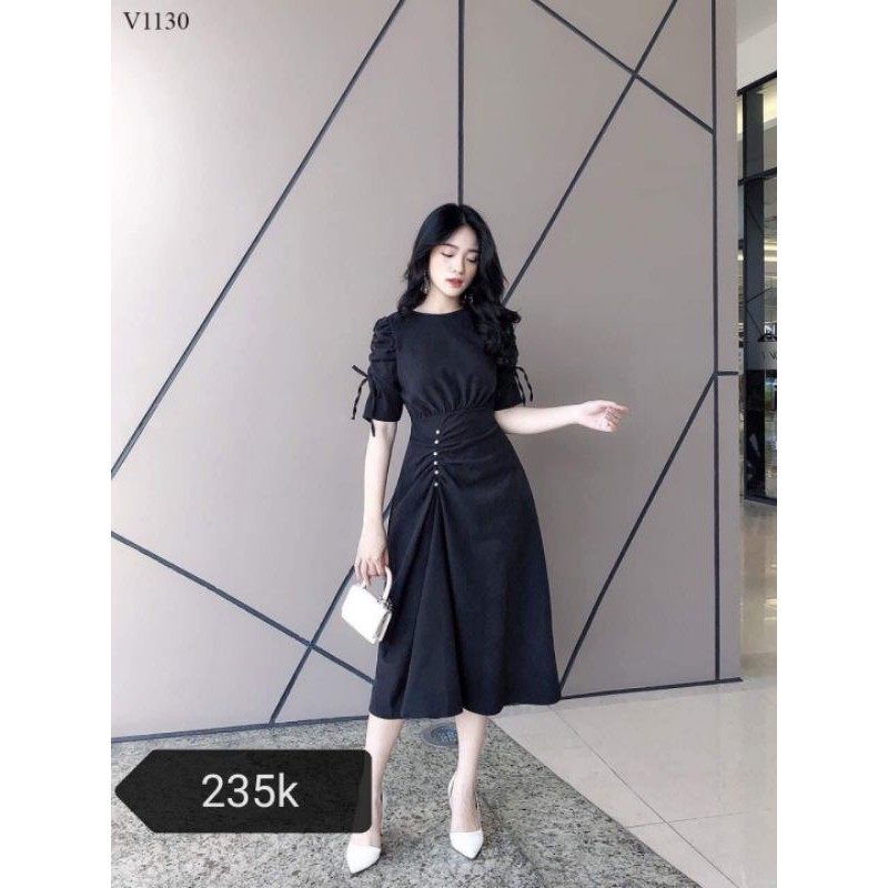 váy nhung cúc ngọc