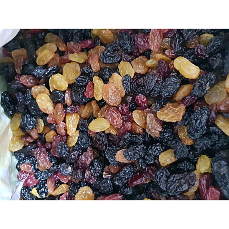 Nho khô Raisins Mỹ mix 3 màu
