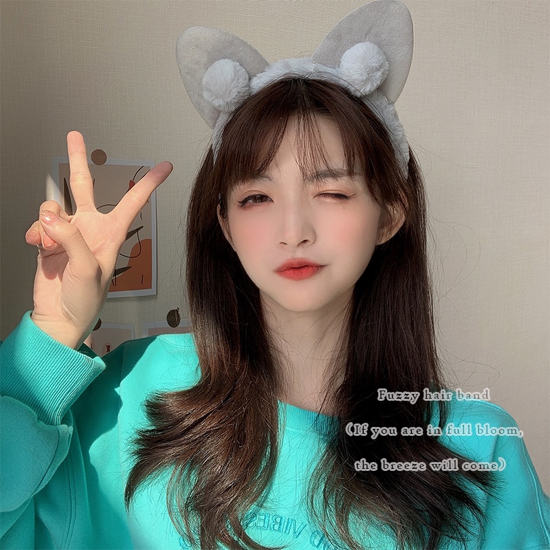 Băng đô cài tóc hình tai mèo dễ thương phong cách Hàn Quốc