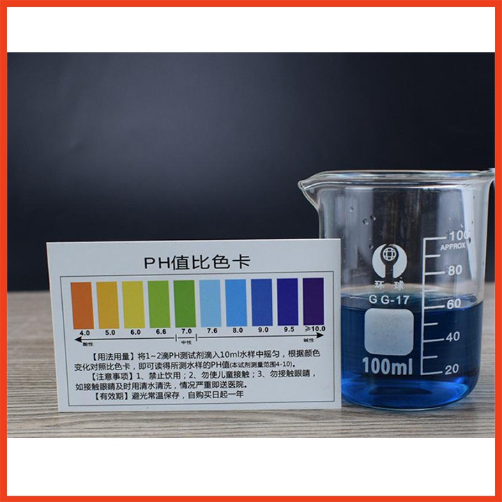 Dung dịch test pH kiểm tra nguồn nước lọ 10 ml