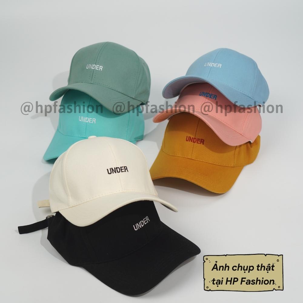 Mũ lưỡi trai ❤️ Nón kết thêu hình chữ UNDER chất kaki cao cấp form unisex nam nữ N27