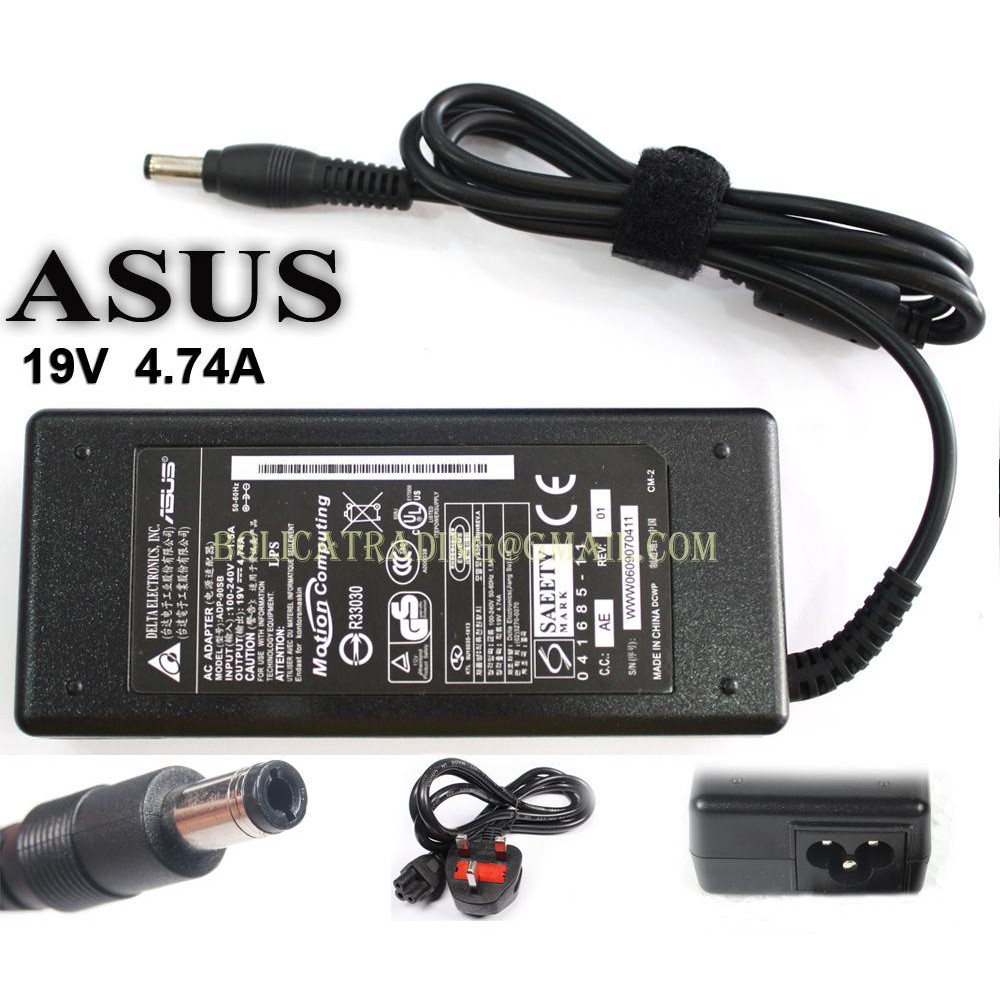 19V Sạc laptop Asus 19v-2.37a 19v-3.42a 19v-4.74a 19v-1.75a công suất 33w 45w 65w 90w 120w 180w 4.0x1.35mm 5.5x2.5mm