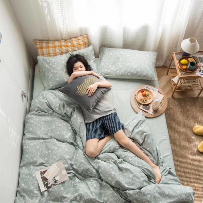 Set Cotton Living 100% Cotton Hàng Nhập Khẩu Cao Cấp 4 Món Vintage | BigBuy360 - bigbuy360.vn