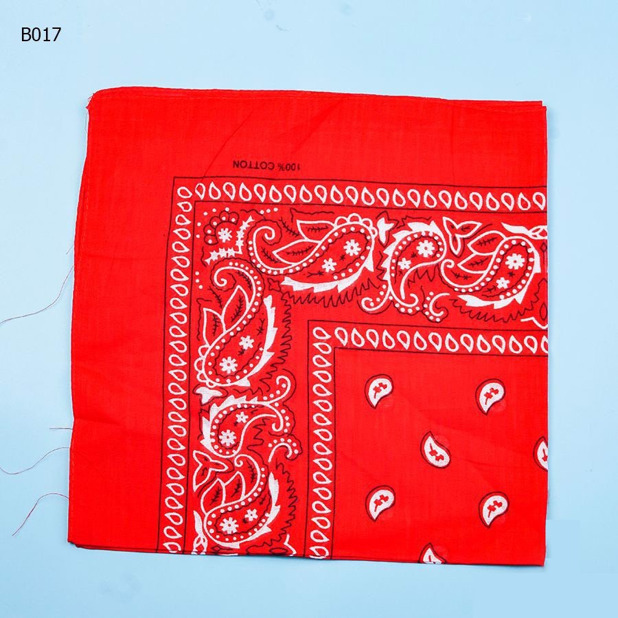 [NowShip - Giao Ngay] Khăn Bandana Turban Nam Nữ Màu Đỏ Tươi