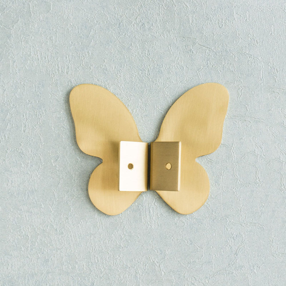 Tay nắm cửa tủ hình bướm bằng đồng thau kèm độc đáo