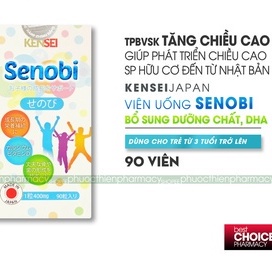 Viên uống tăng chiều cao cho trẻ em SENOBI giúp trẻ tăng trưởng tốt cả về chiều cao lẫn trí tuệ - Nhật Bản