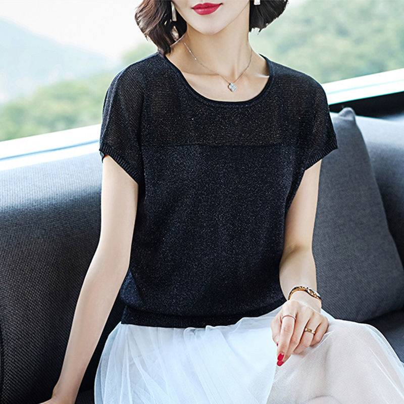 Áo Thun Nữ Ngắn Tay Cổ Tròn Thời Trang Hàn