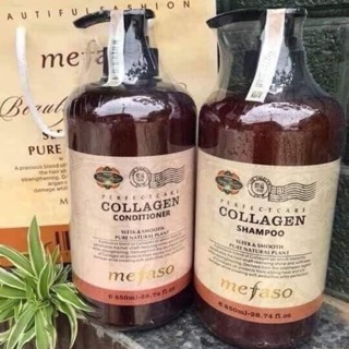 Cặp Dầu gội cặp Mefaso colagen 850ml