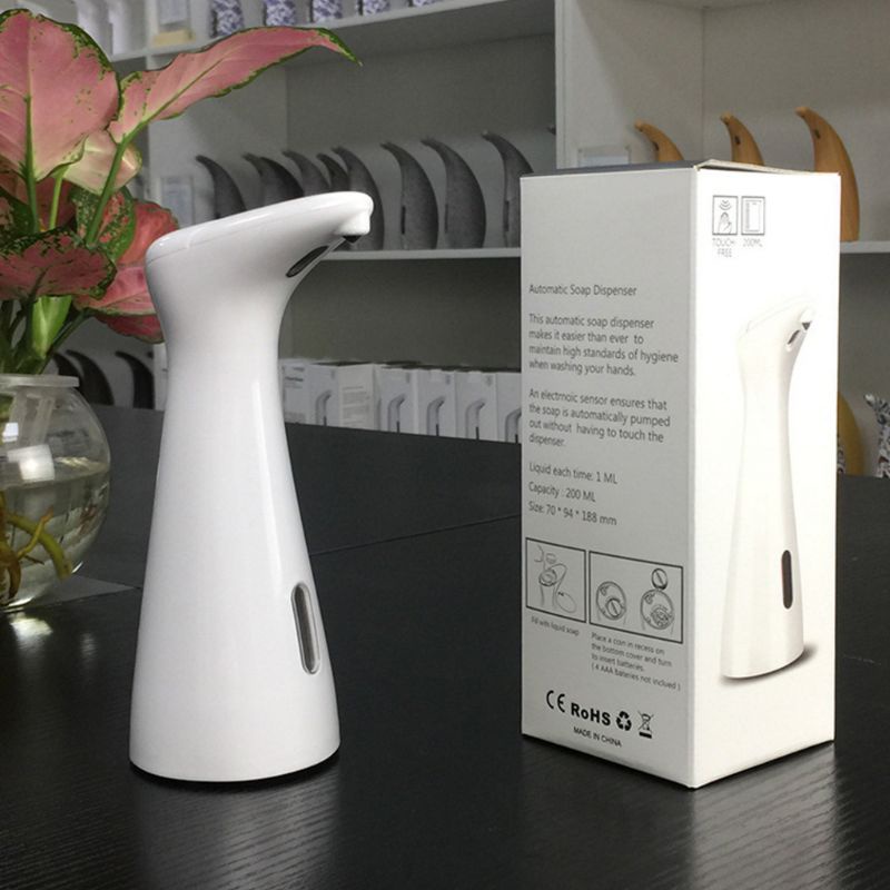 Bình Đựng Xà Phòng Lỏng Cảm Biến Chuyển Động Hồng Ngoại Tự Động Không Cần Chạm Cho Nhà Bếp Nhà Tắm