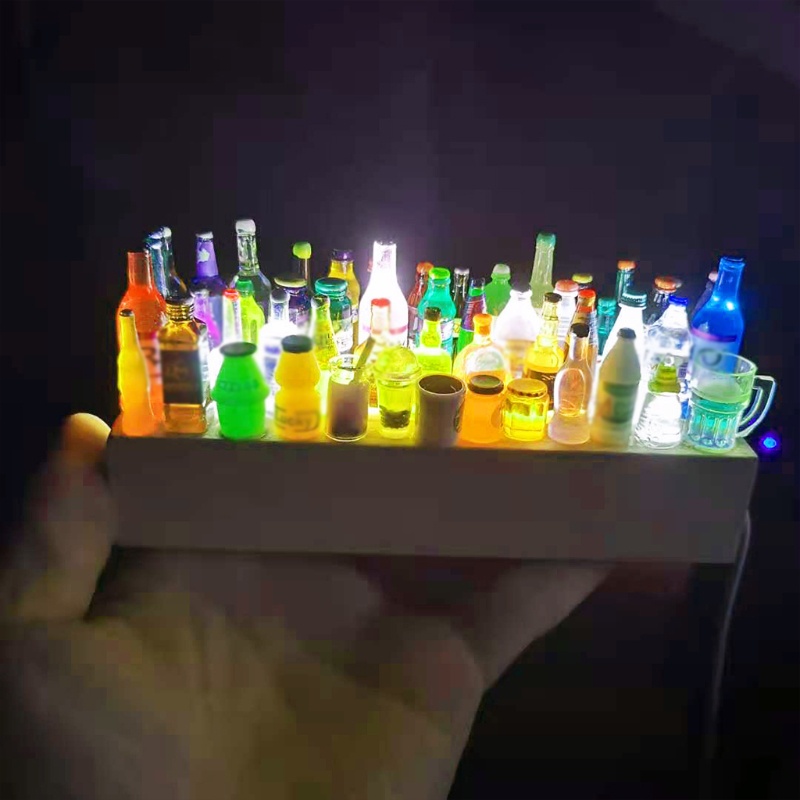 Đèn ngủ hình chai rượu màu trắng dùng trang trí xe hơi DIY