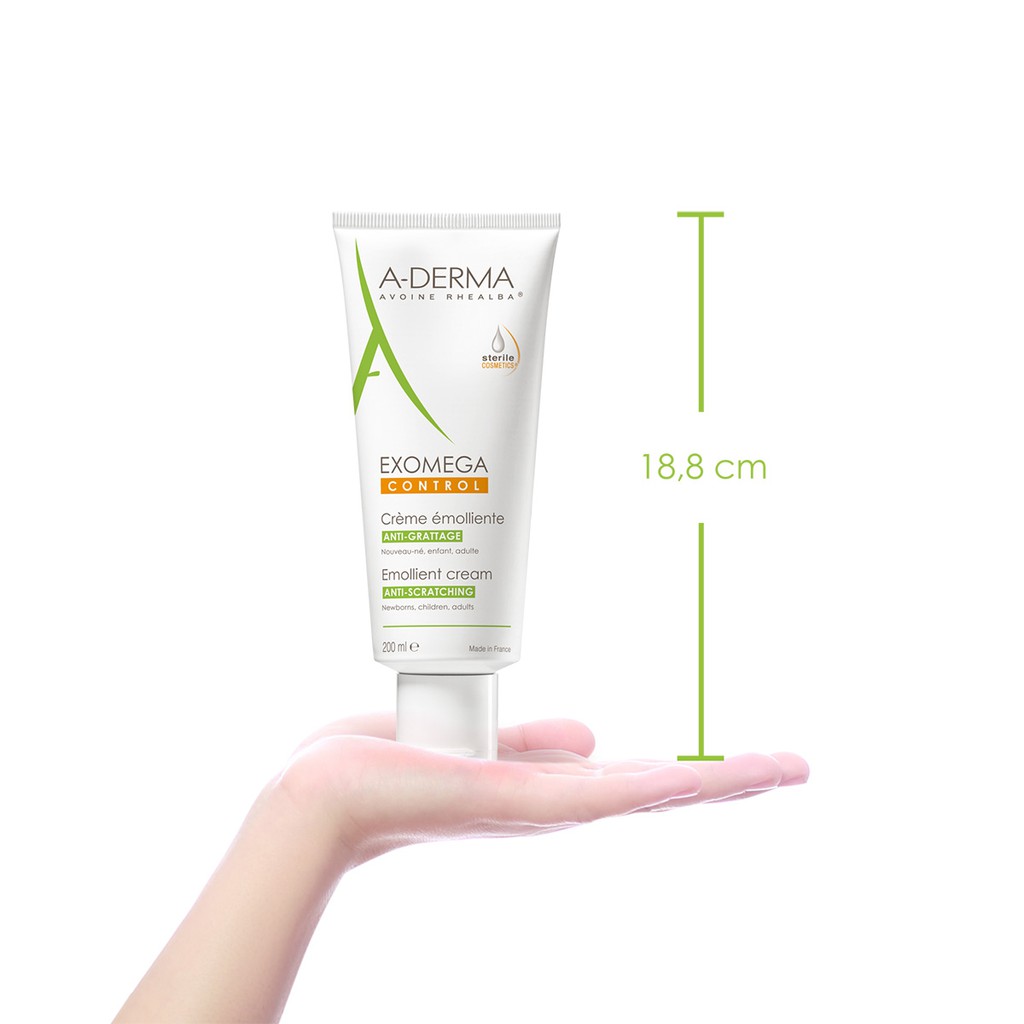 A-DERMA Kem dưỡng cho da khô, rất khô, viêm da cơ địa EXOMEGA CONTROL EMOLLIENT CREAM 200ML | BigBuy360 - bigbuy360.vn