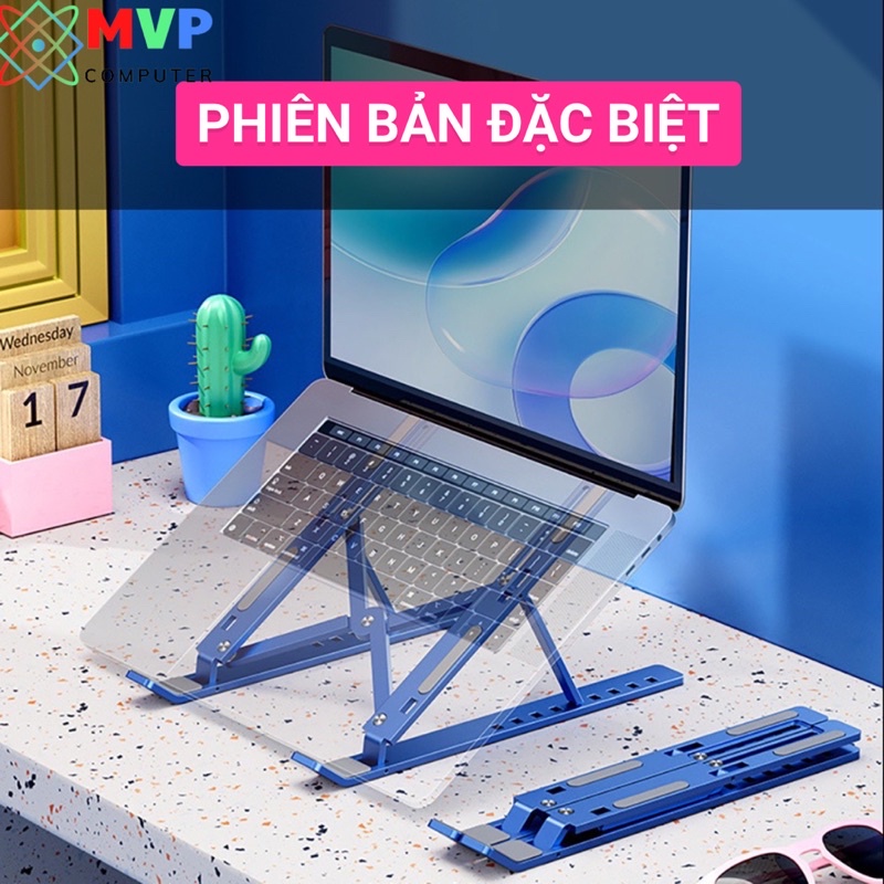 Giá đỡ LAPTOP, MAC-BOOK, I-PAD bằng nhôm có thể điều chỉnh được độ cao, đế tản nhiệt kê laptop nhôm