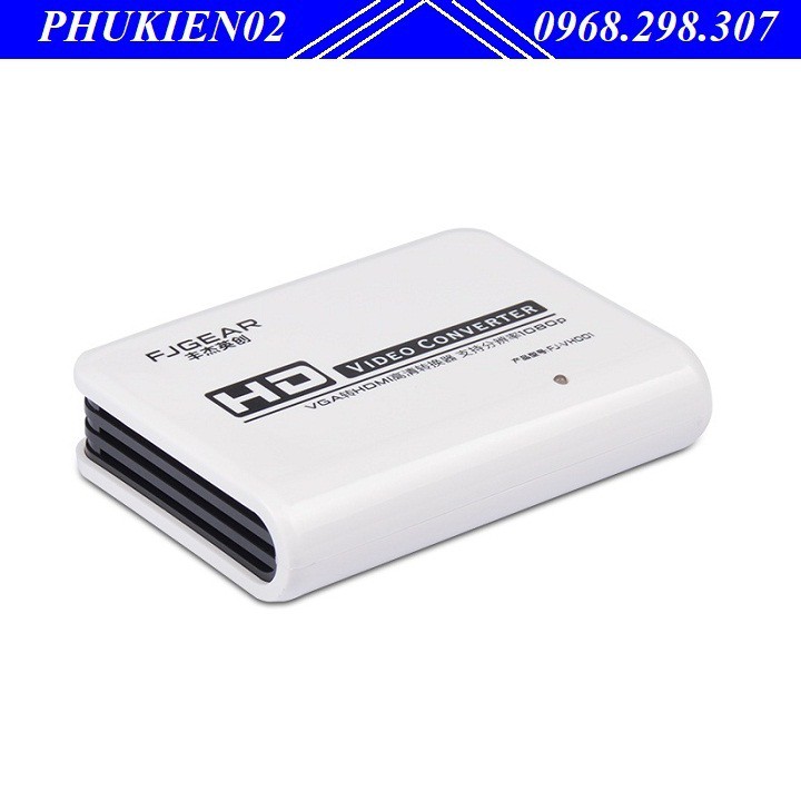 Bộ chuyển đổi tín hiệu từ VGA sang HDMI Trắng