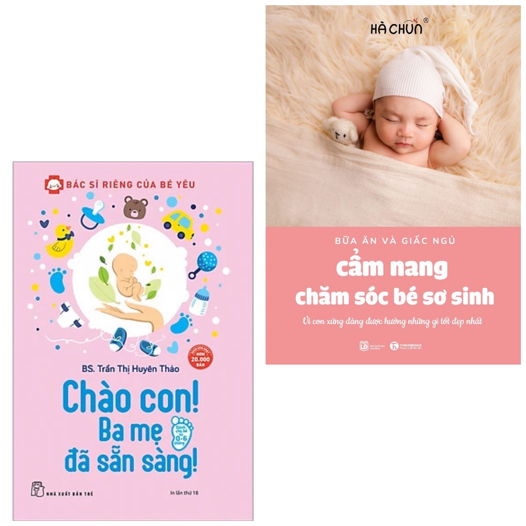 Sách- Combo Chào Con! Ba Mẹ Đã Sẵn Sàng trẻ+ Sách-Chào Con! Ba Mẹ Đã Sẵn Sàng thái hà