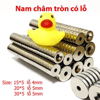 Nam châm trắng tròn có Lỗ: 20/30*5mm Neodymium Ndfeb