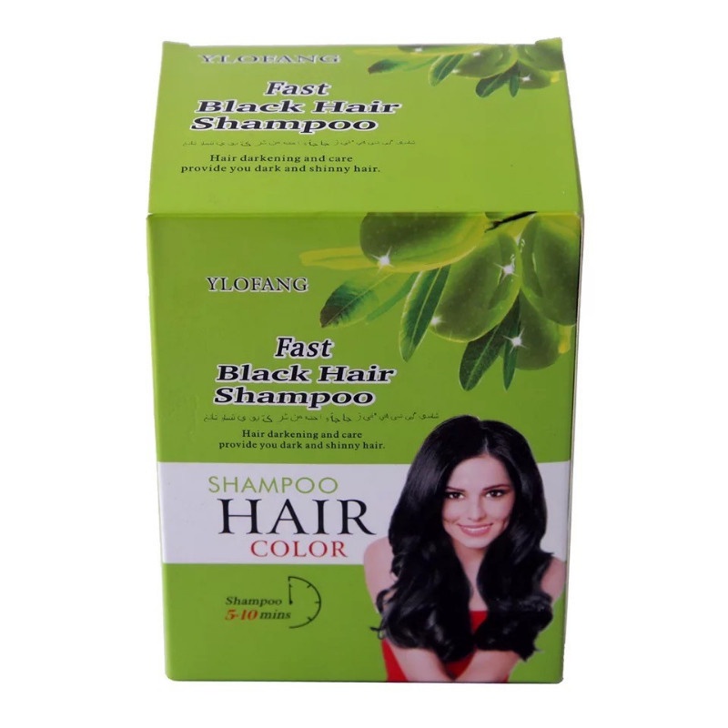 Dầu gội đen tóc thảo dược Ylofang olive _ Hộp 10 gói - BX3329