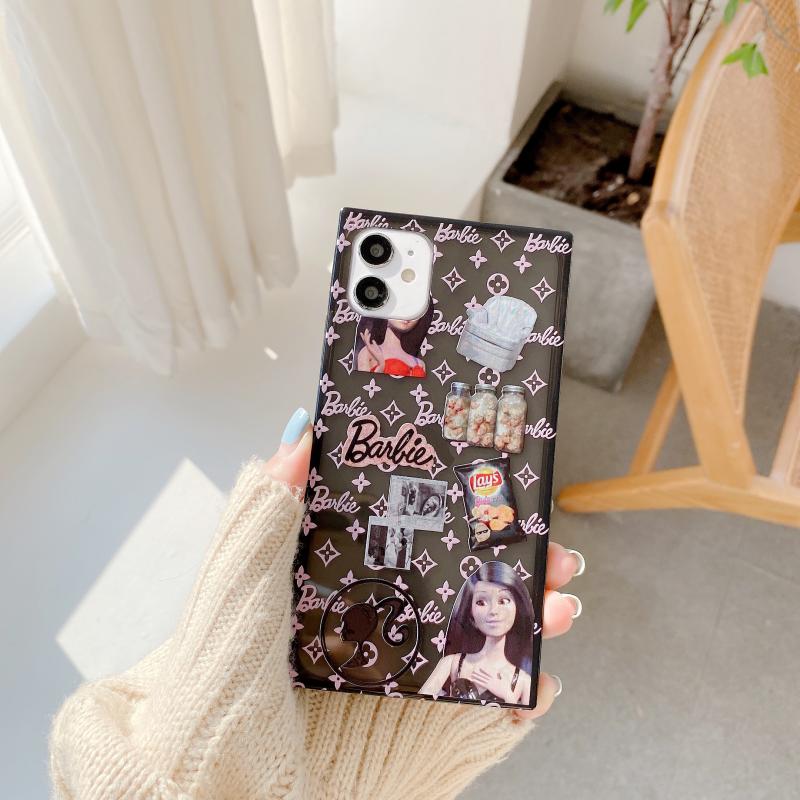 Miếng Dán Tpu Hình Công Chúa Barbie 12 Mini Trang Trí Iphone 11 Promax 6 / 7 / 8 Plus