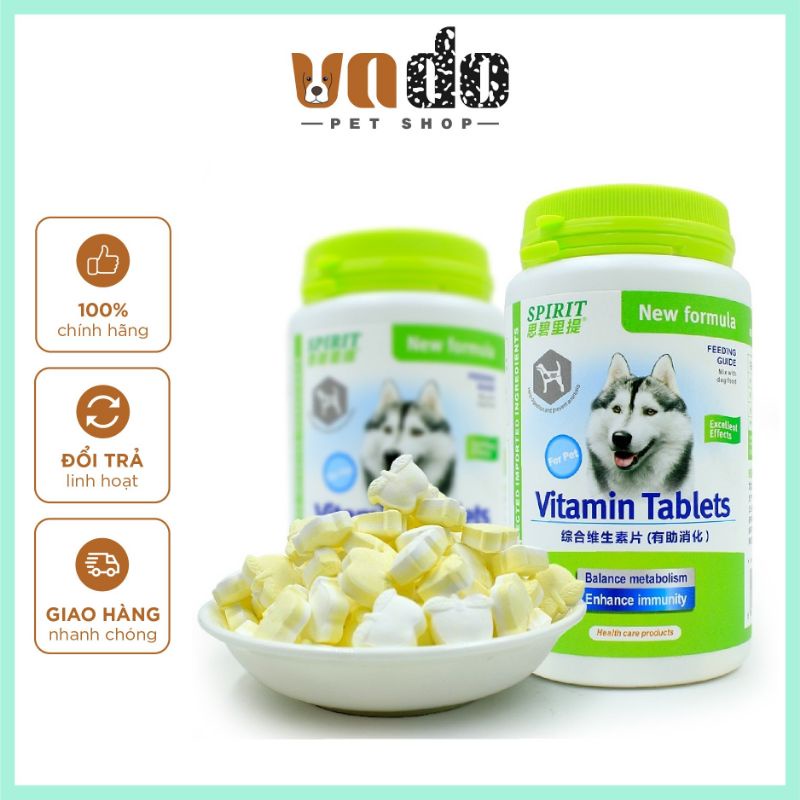 Viên nhai bổ sung Vitamin tổng hợp cho chó Spirit - Snack Vitamin tổng hợp cho chó