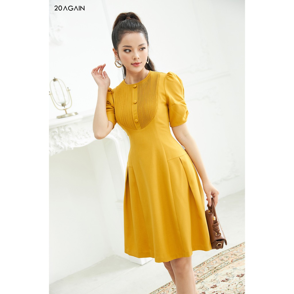 Đầm xòe gấp mí ngực 20AGAIN DEA0872 | BigBuy360 - bigbuy360.vn